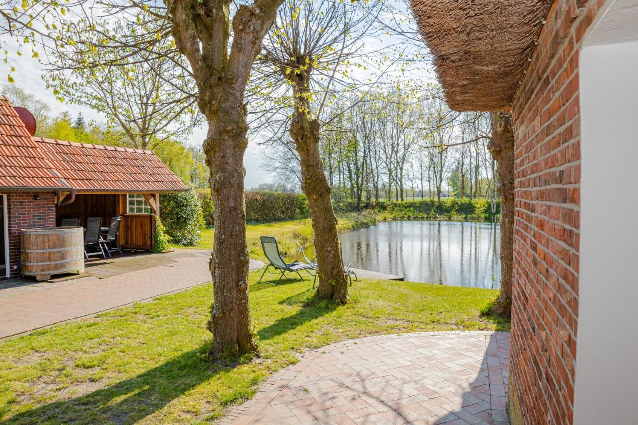 Reetdach Ostfriesenhaus Villa Südbrookmerland Dış mekan fotoğraf