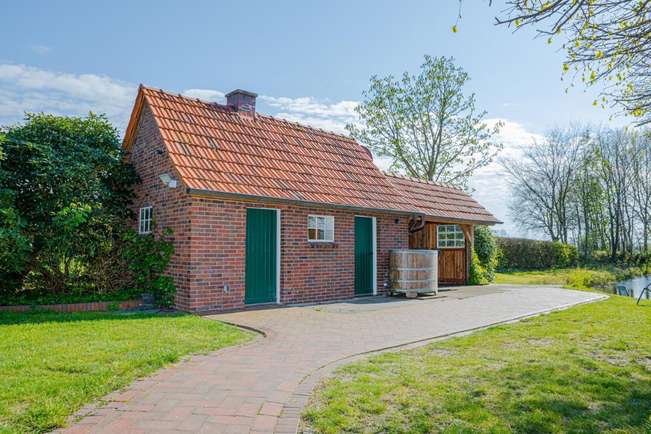 Reetdach Ostfriesenhaus Villa Südbrookmerland Dış mekan fotoğraf
