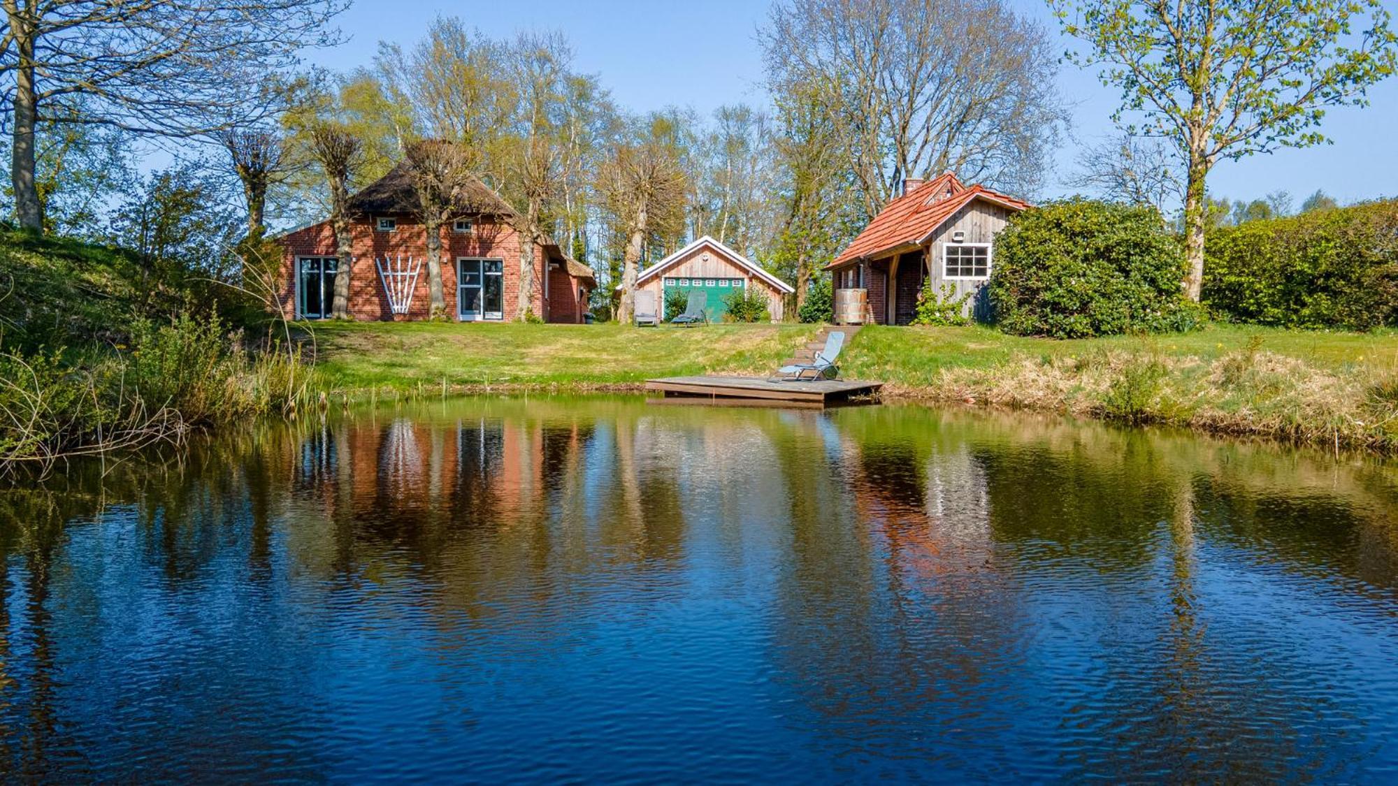 Reetdach Ostfriesenhaus Villa Südbrookmerland Dış mekan fotoğraf